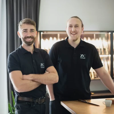 Michael Ziegelböck und Maximilian Raatz von ZM-Messer